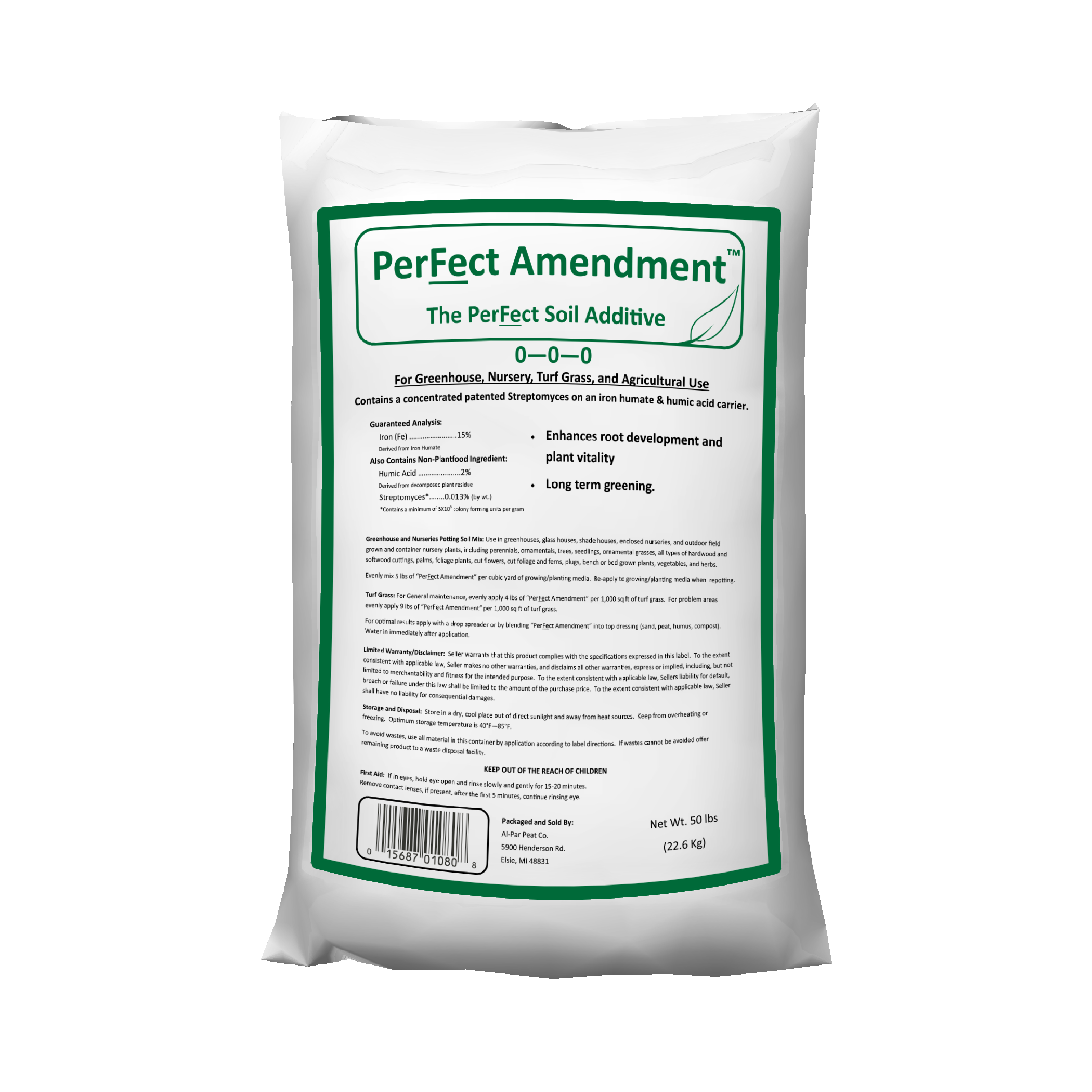 PerFect Amendment Soil Additive 50 lb Bag - Fungicides
